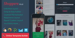 Shoppers - Ecommerce Email + Drag & Drop Builder