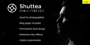 Shuttea - Portfolio/Blog Template for Photographers - HTML Template