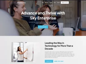 Sky Enterprise  WordPress Theme Directory