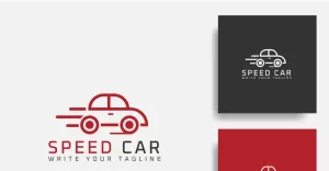 Speed Car Logo Concept For Sports, Delivery - TemplateMonster