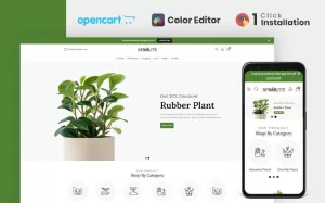 Sprouts Plant Store OpenCart Template - TemplateMonster