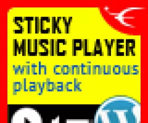 Sticky HTML5 Music Player WordPress Plugin