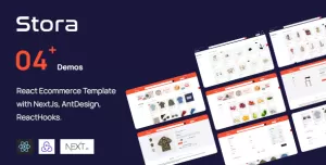 Stora - React Ecommerce Template with NextJs, AntDesign, ReactHooks