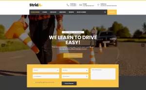 Strida - Driving School WordPress Theme - TemplateMonster