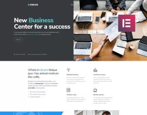 Structer - Business One Page Classic WordPress Elementor Theme