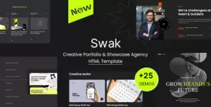 Swak - Creative Portfolio & Agency HTML Template