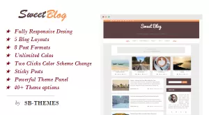 SweetBlog - WordPress Blog Theme