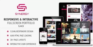 Synergy - Responsive & Interactive HTML Portfolio