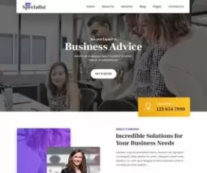 Tax advisor WordPress theme for financial consulting accounts manage