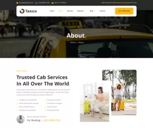 Taxico – Taxi Company & Online Cab Service Elementor Template Kit