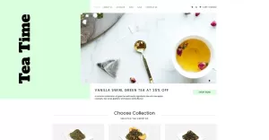Tea Time - sofistikovaný online obchod s čajem Shopify