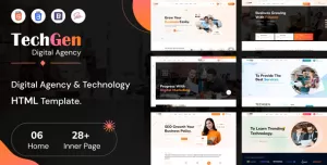 TechGen - Digital Agency & Technology HTML Template