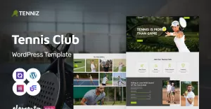 Tennis - Tennis And Sports Club WordPress Elementor Theme