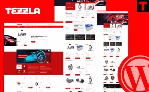 Tezzla  Automobile & Car Accessories Shop WordPress Theme