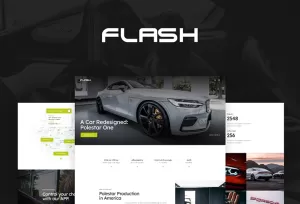 The Flash - Electric Car Supplier & Charging Station WordPress Theme