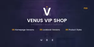 The Venus - Vip Shop PSD Templates