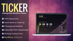 Ticker - Coming Soon/Countdown WordPress Theme - Themes ...