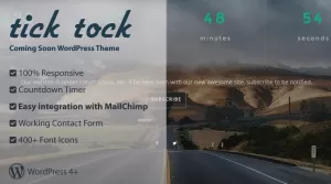 TickTock - – Under Construction/Coming soon WordPress Theme ...