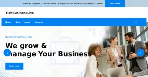 TishBusinessLite - Free Corporate and Business WordPress Theme