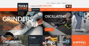 Tools Store ZenCart Template