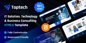 Toptech – IT Solution, Technology & Business Consulting HTML5 Template