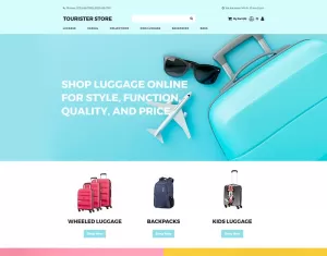 Tourister store - Travel Store MotoCMS e-commerce sjabloon