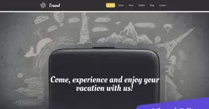 Travel Agency MotoCMS Website Template - TemplateMonster