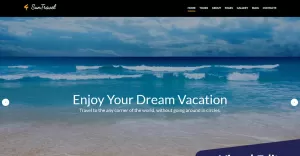 Travel and Tourism Moto CMS 3 Template - TemplateMonster