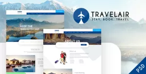 Travelair - Travel & Tours Psd Template