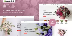 Tully - Flower Shop & Florist Responsive Shopify 2.0 Theme