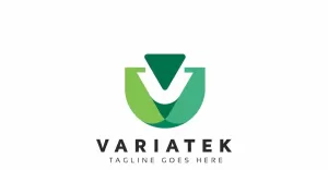 Variatek V Letter Logo Template