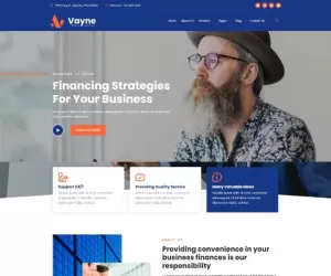 Vayne - Financial Consulting Elementor Template Kit