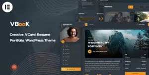 Vbook - vCard Portfolio Elementor WordPress Theme