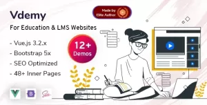 Vdemy - Vuejs Education & Online Courses Template