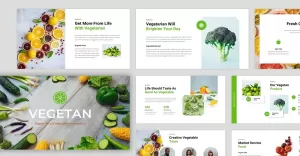 Vegetan - Organic Food Vegetable Presentation Keynote Template