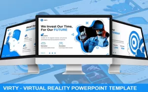 Virty - Virtual Reality Powerpoint Template - TemplateMonster