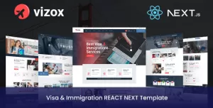 Vizox - Visa & Immigration React Next HTML Template