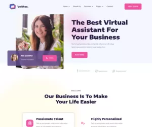 Voithos  Personal Virtual Assistant Elementor Template Kit