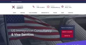 Voyage Agency - Immigration Consulting Moto CMS 3 Template