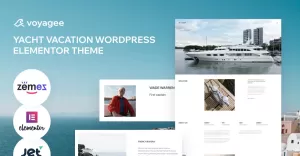 Voyagee - Yacht Vacation WordPress Elementor Theme