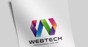 Web Design Technology - Letter W Logo Template