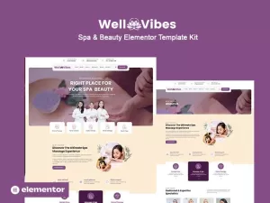 Wellvibes - Spa & Beauty Elementor Template Kit