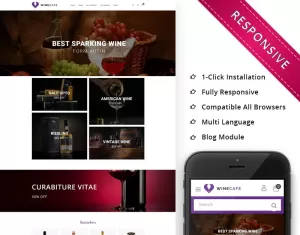Winecafe - The Bar OpenCart Template - TemplateMonster