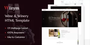 Wizym  Wine & Winery HTML Template