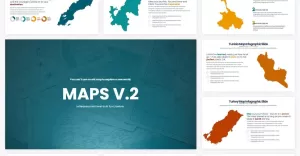 WORLD MAPS V.2 PowerPoint Infographics - TemplateMonster