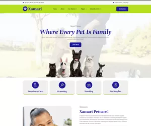Xamari - Pet Care Services Elementor Template Kit