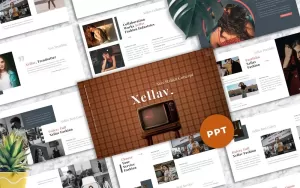 Xellav - Fashion PowerPoint template - TemplateMonster