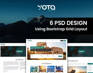 Yota - Travel & Tour PSD Template