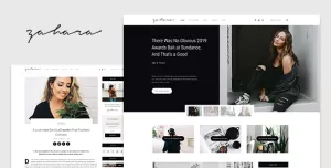 Zahara - A WordPress Blog & Shop Theme