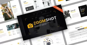 ZoomShot Photography PowerPoint Template - TemplateMonster